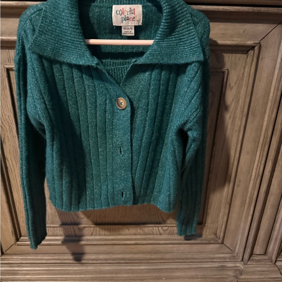 Colorful Planet Other - Girls 2 Piece set size 4/5 Teal Sweater Never Worn